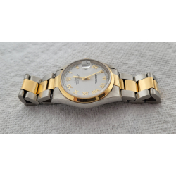Rolex Datejust 36 mm 16203 Two Tone Stainless Steel &18k Gold Bracelet & bezel White Roman Dial
