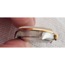 Rolex Datejust 36 mm 16203 Two Tone Stainless Steel &18k Gold Bracelet & bezel White Roman Dial